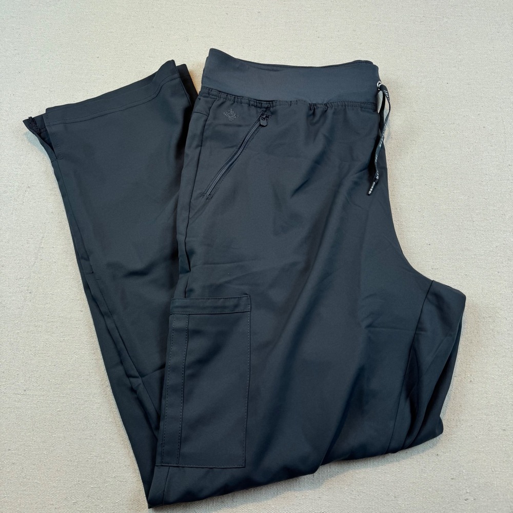 Med Couture Insight Scrub Pants Mens XLT Charcoal Gray Cargo Jogger